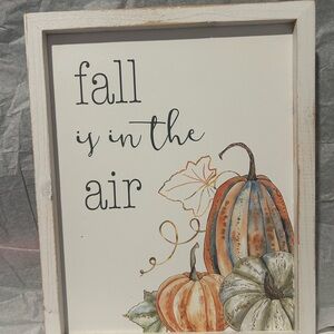 Distressed Fall Home Decor, Fall Is In The Air, Rustic Farmhouse Sign